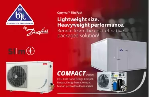 Peranan mesin cold room compact design Danfoss yang efisien dan hemat listrik